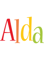 Alda birthday logo