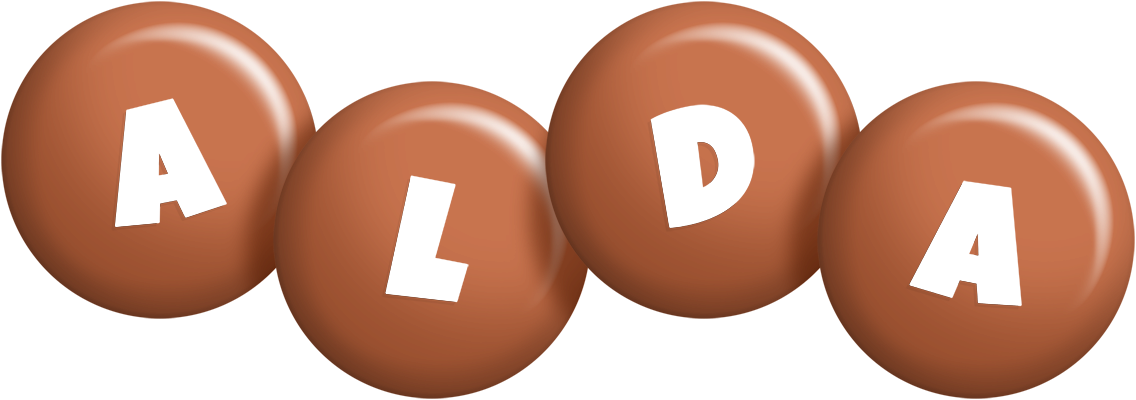 Alda candy-brown logo
