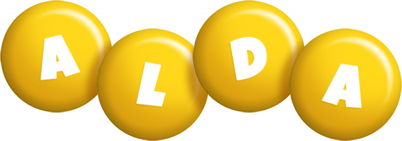 Alda candy-yellow logo