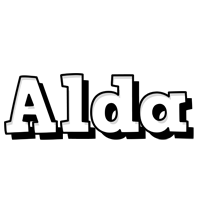 Alda snowing logo