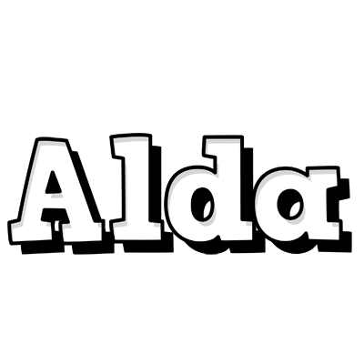Alda snowing logo