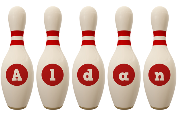Aldan bowling-pin logo