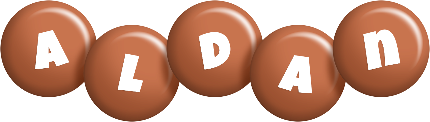 Aldan candy-brown logo