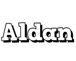 Aldan snowing logo