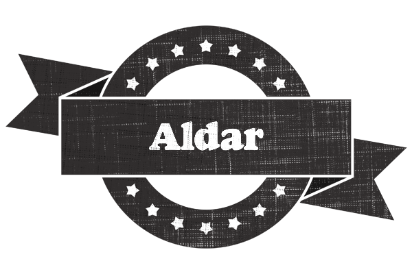 Aldar grunge logo