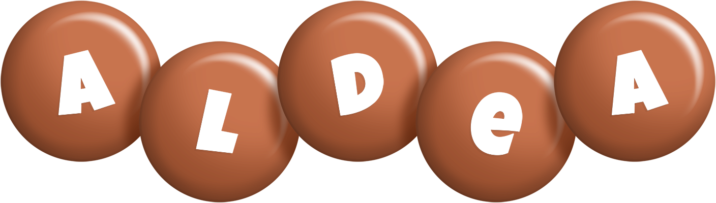 Aldea candy-brown logo