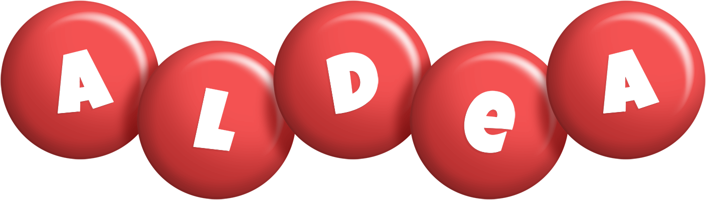 Aldea candy-red logo