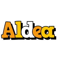 Aldea cartoon logo