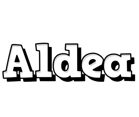 Aldea snowing logo