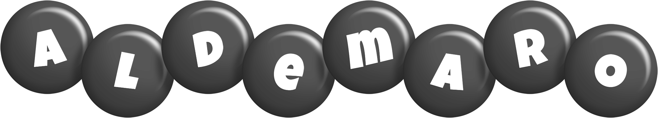 Aldemaro candy-black logo