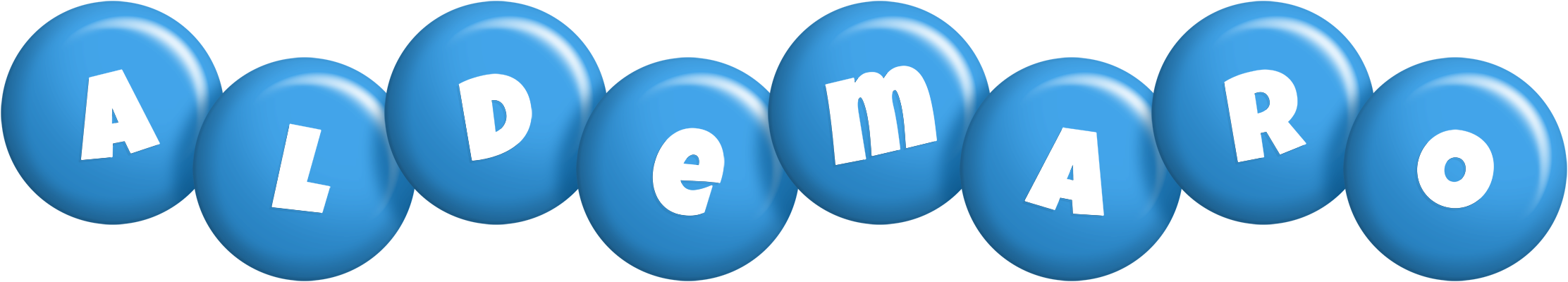Aldemaro candy-blue logo