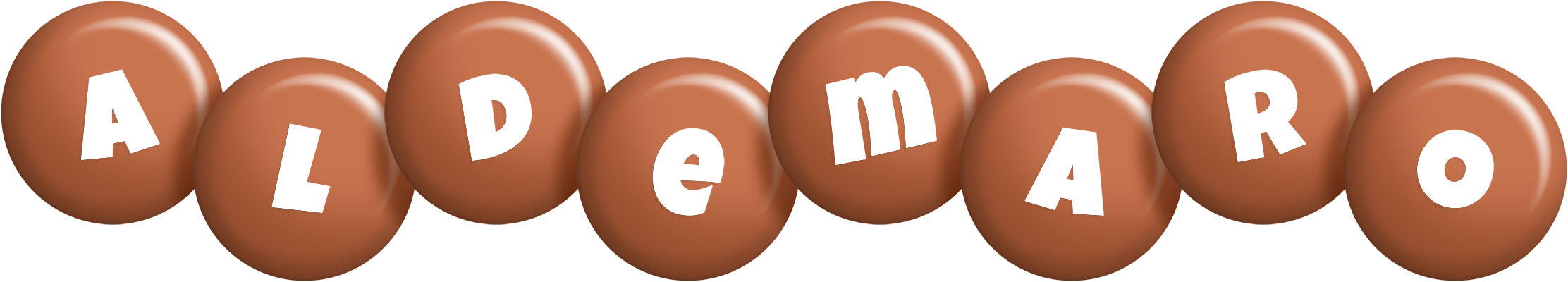 Aldemaro candy-brown logo
