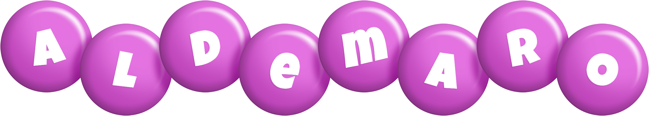 Aldemaro candy-purple logo