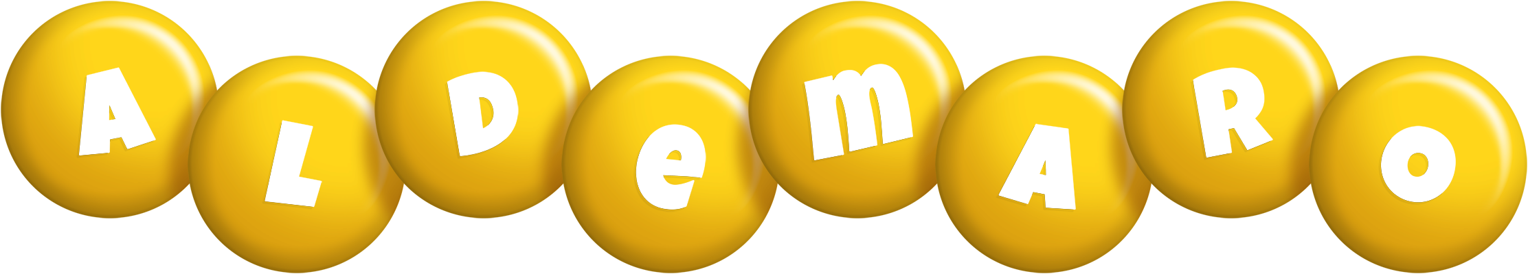 Aldemaro candy-yellow logo