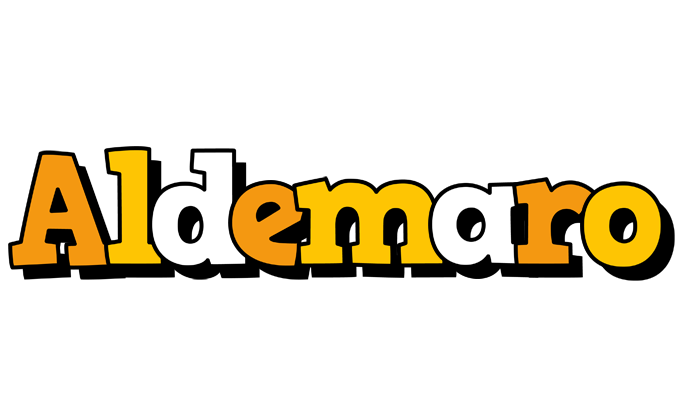Aldemaro cartoon logo