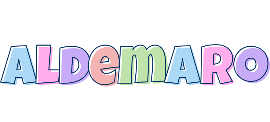 Aldemaro pastel logo