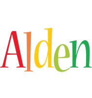 Alden birthday logo