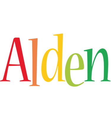 Alden birthday logo