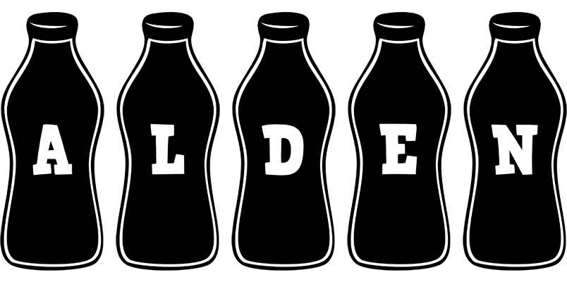 Alden bottle logo
