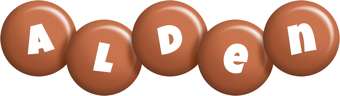 Alden candy-brown logo