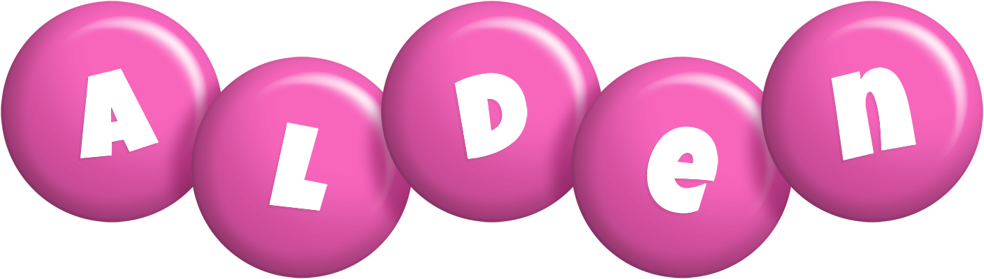 Alden candy-pink logo