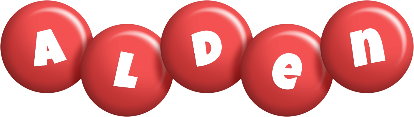 Alden candy-red logo