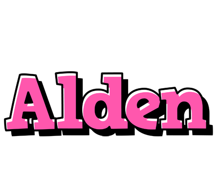 Alden girlish logo
