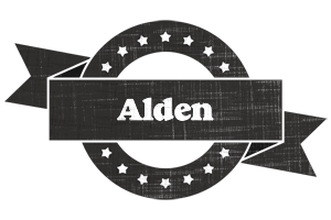 Alden grunge logo