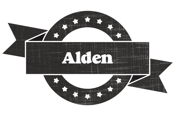 Alden grunge logo
