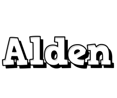 Alden snowing logo