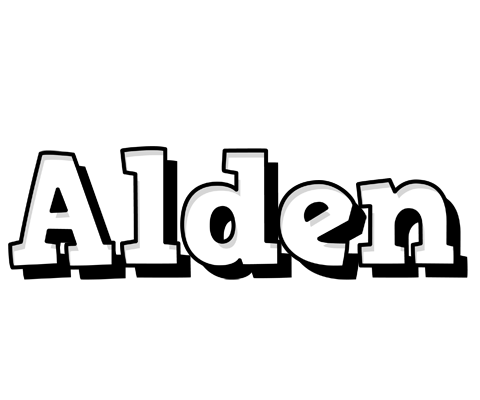 Alden snowing logo