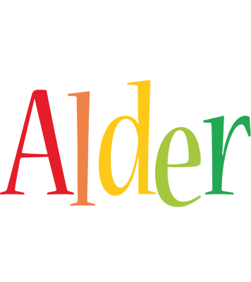 Alder birthday logo