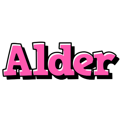 Alder girlish logo