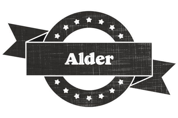 Alder grunge logo