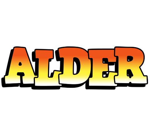 Alder sunset logo