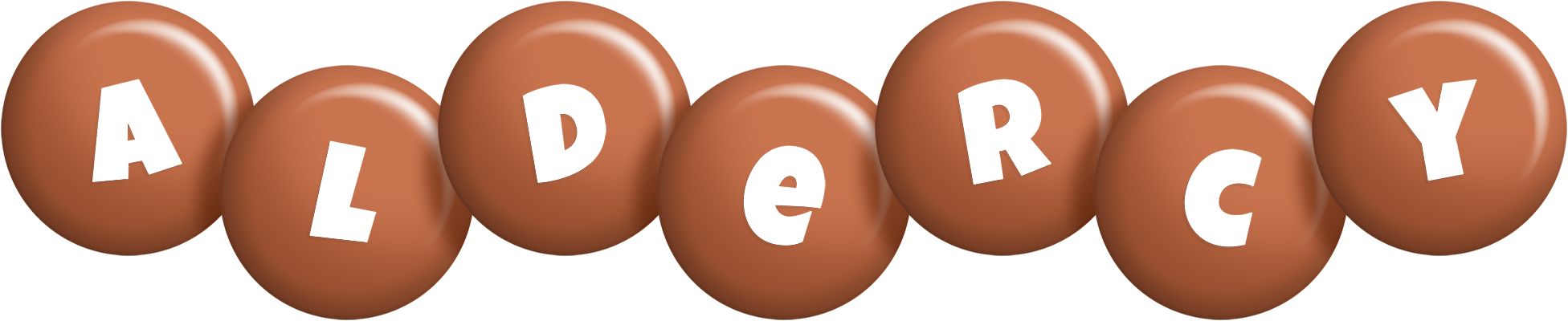 Aldercy candy-brown logo