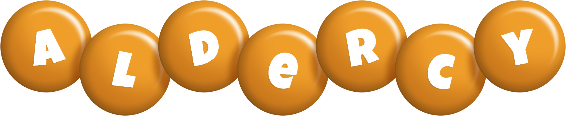 Aldercy candy-orange logo
