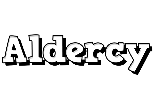Aldercy snowing logo