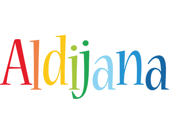 Aldijana birthday logo