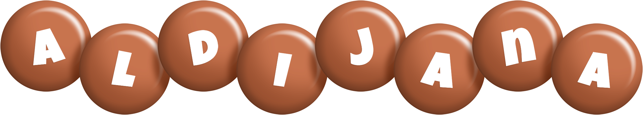 Aldijana candy-brown logo