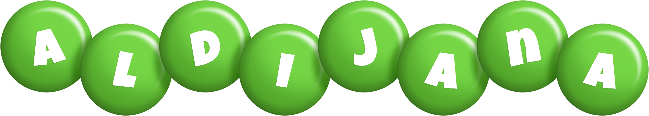 Aldijana candy-green logo