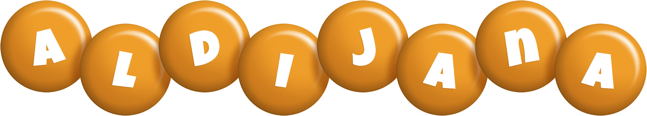 Aldijana candy-orange logo