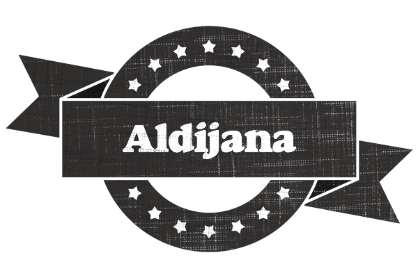 Aldijana grunge logo