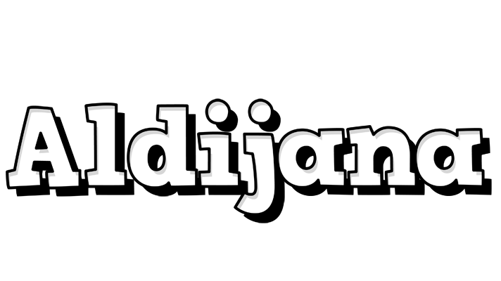 Aldijana snowing logo