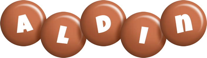 Aldin candy-brown logo