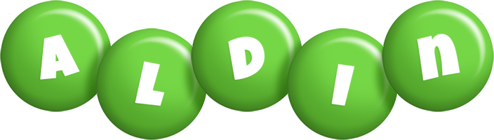 Aldin candy-green logo