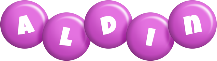 Aldin candy-purple logo