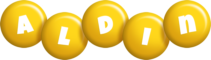 Aldin candy-yellow logo