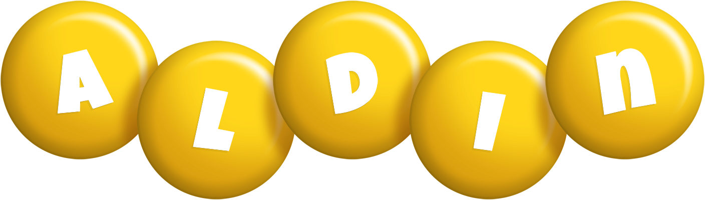 Aldin candy-yellow logo