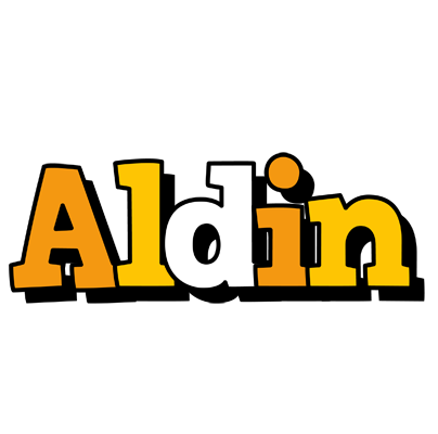Aldin cartoon logo